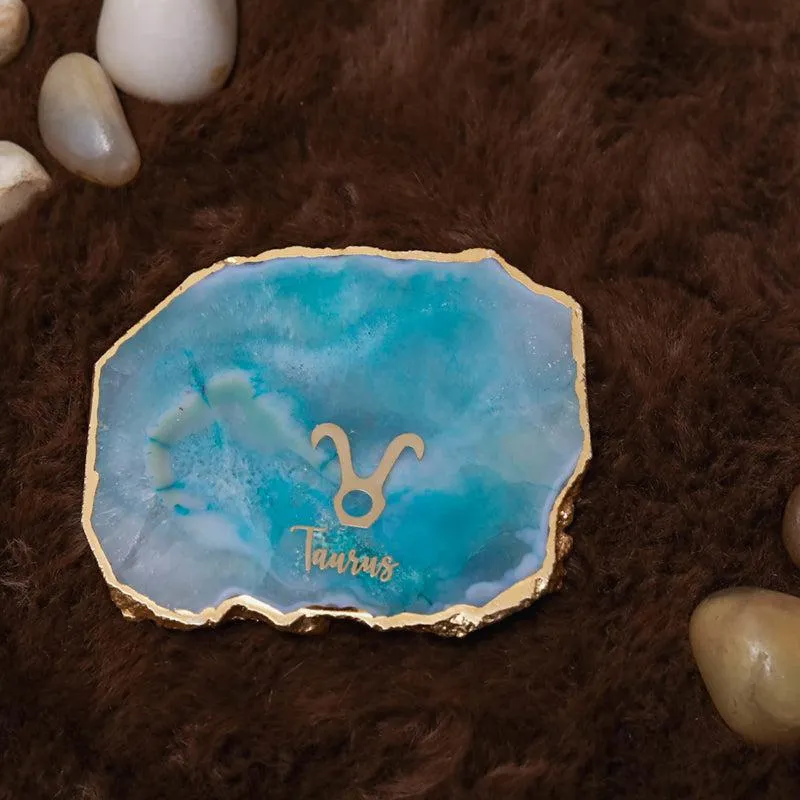 Taurus Agate Coaster - Turquoise media 1