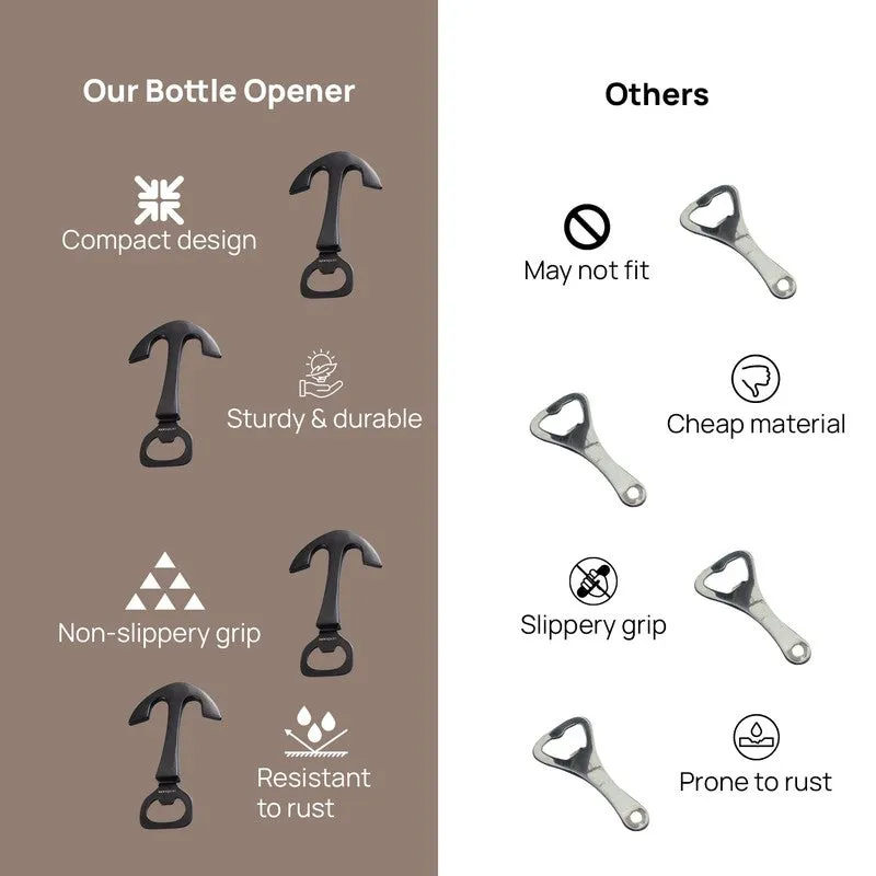 Anchor & Twist Stainless Steel Bottle Opener - Black media 7
