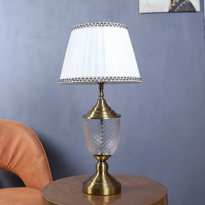 Axyle Glow Iron Table Lamp - White,Gold media 4