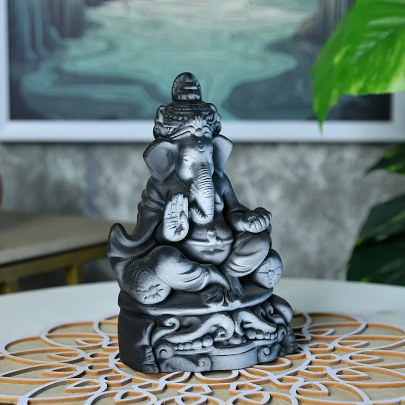 Mukti Ganesha Terracotta Idol media 6