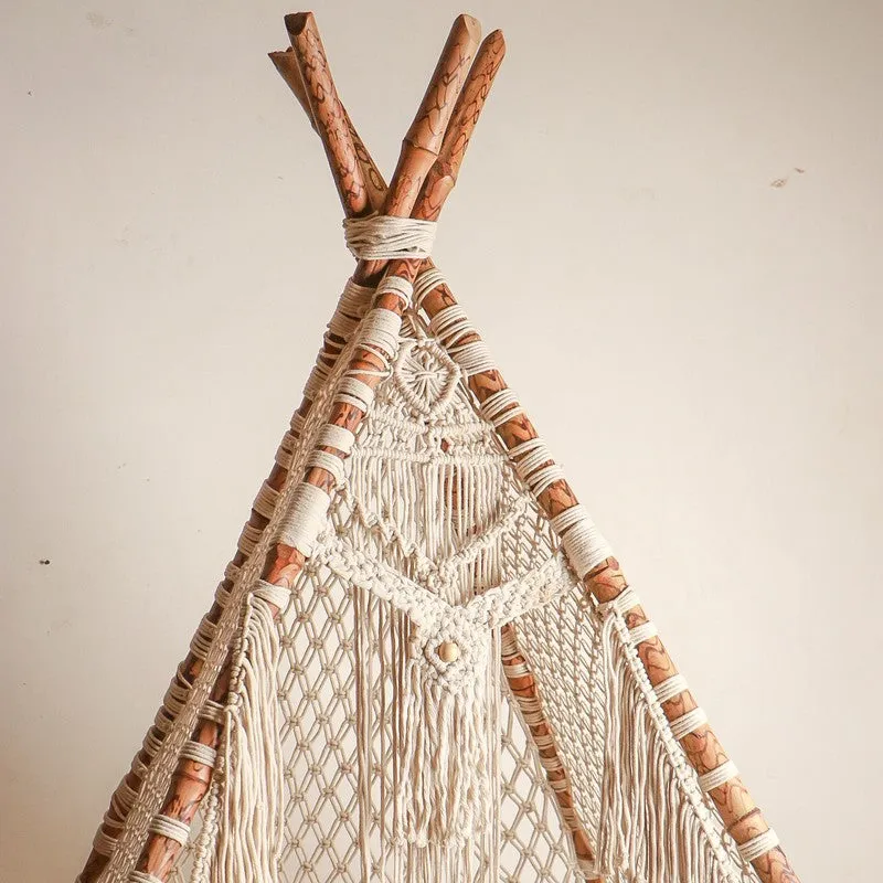 Boho Macrame Play Tent media 4