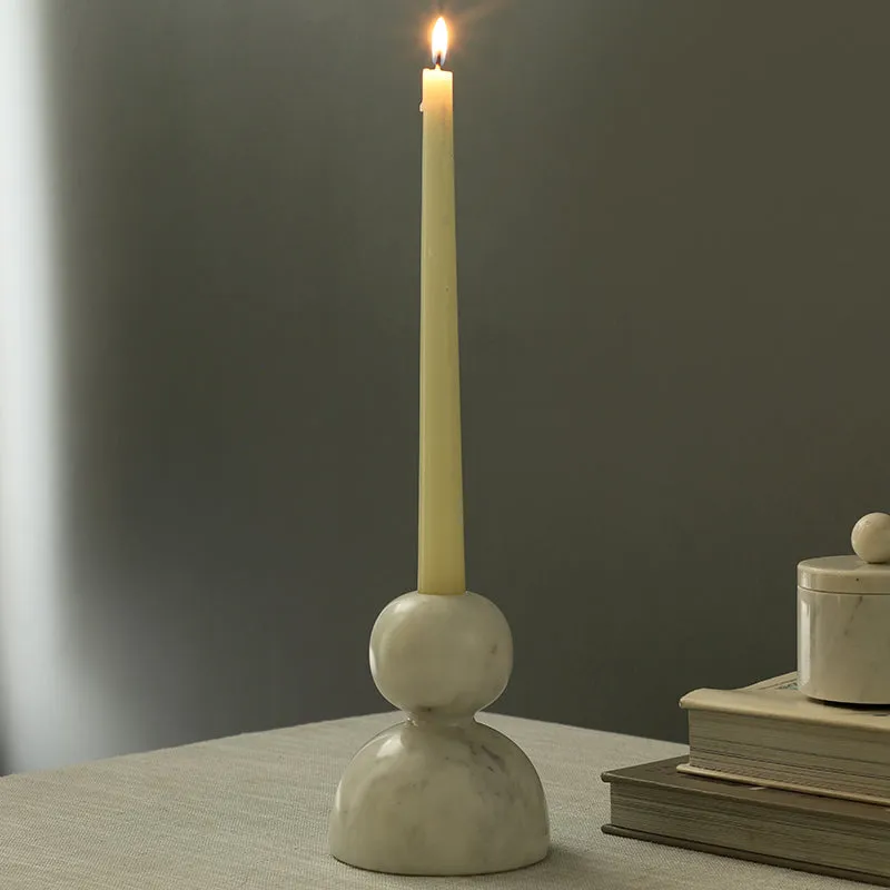 Alabaster Flame Marble Candle Holder media 5