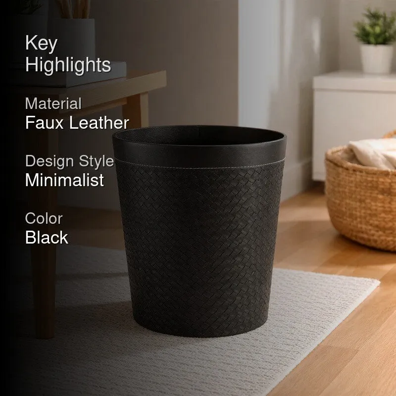 AarviDecor EcoForm Faux Leather Dustbin media 2