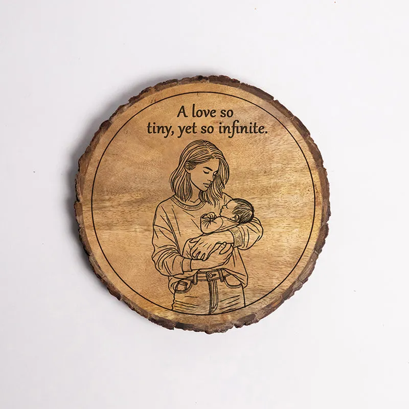 Tiny, Yet Infinite Wood Showpiece - Round media 5