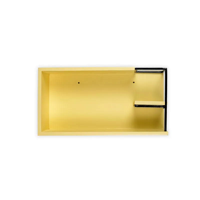 Ledge Line MDF & Metal Wall Shelf - Cream media 5