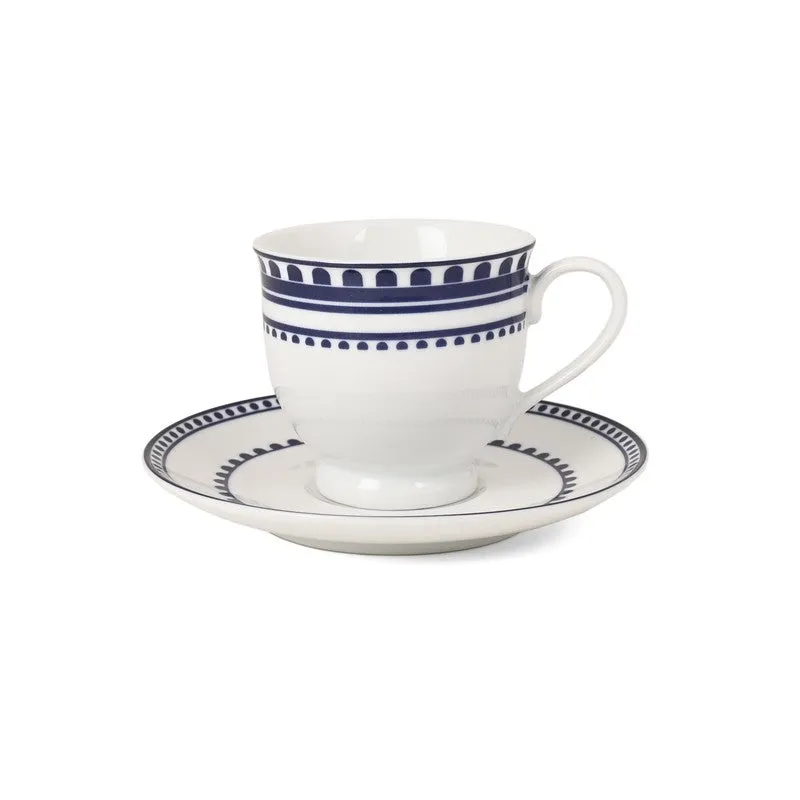 Brew Charm Porcelain Cup & Saucer (220 mL Each) - Set of Six media 4