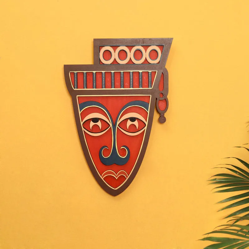 Indrabhuti Mask Wooden Wall Accent media 1