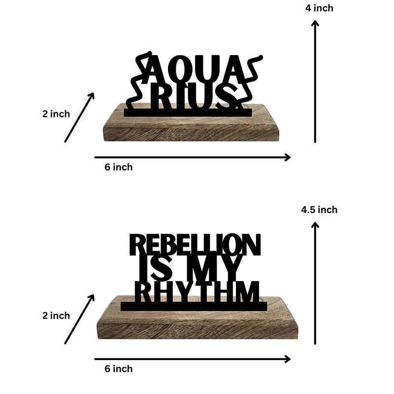 Rebellious Aquarius Showpiece - Set Of Two media 5