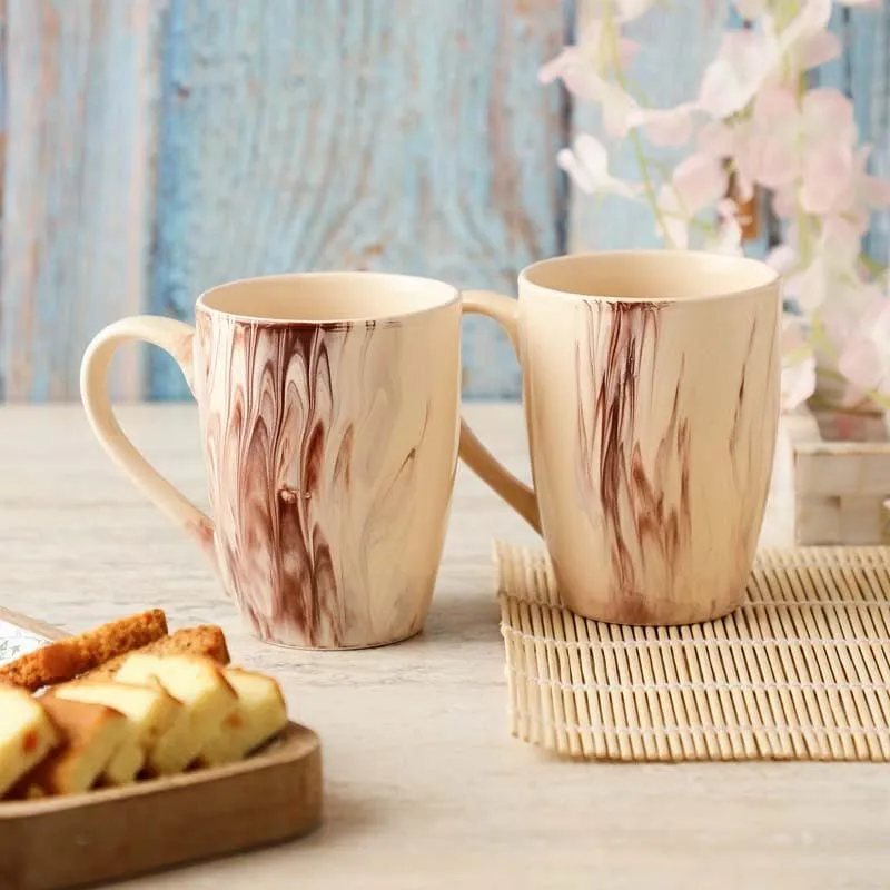 Classic Ceramic Coffee Mug (350 mL Each) - Set of Two media 1