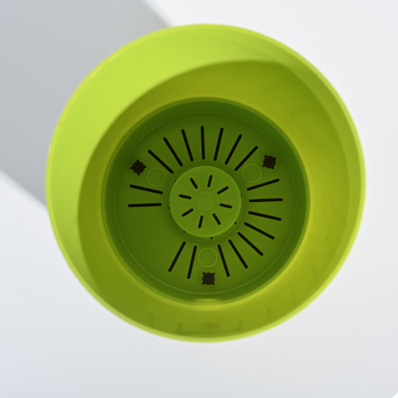 Ugaoo Mossy Bottom Plastic Planter (Green) - Set Of Five media 5