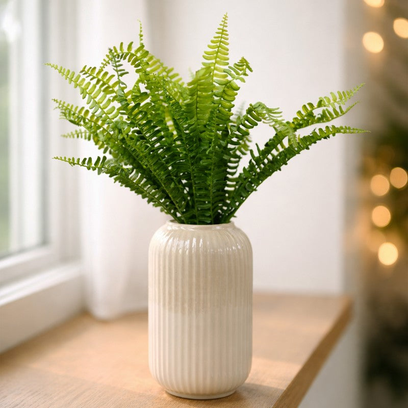 Fernique Plastic Artificial Plant - Set Of Two media 5