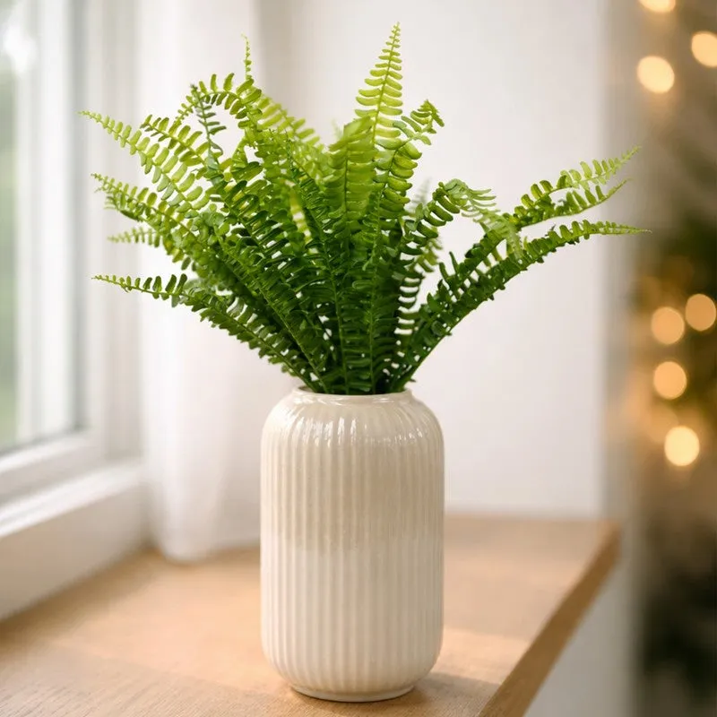 Fernique Plastic Artificial Plant - Set Of Two media 5