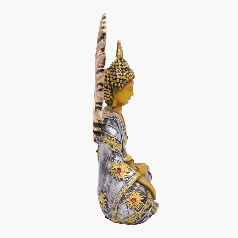 Divine Stillness Buddha Idol - Silver media 4