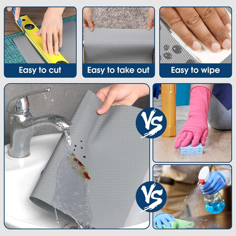 Laxis HomeShield Shelf Liner Mat - Grey media 7