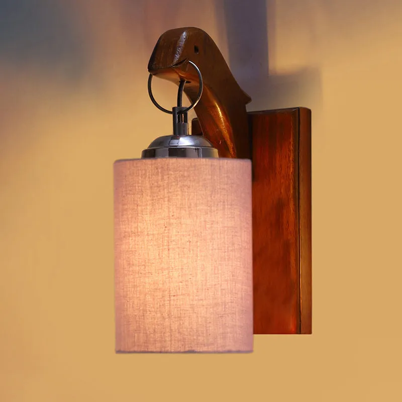 Estrella Wooden Wall Lamp - Beige media 5