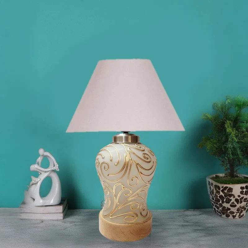Lumithra Wooden Table Lamp - Grey media 3