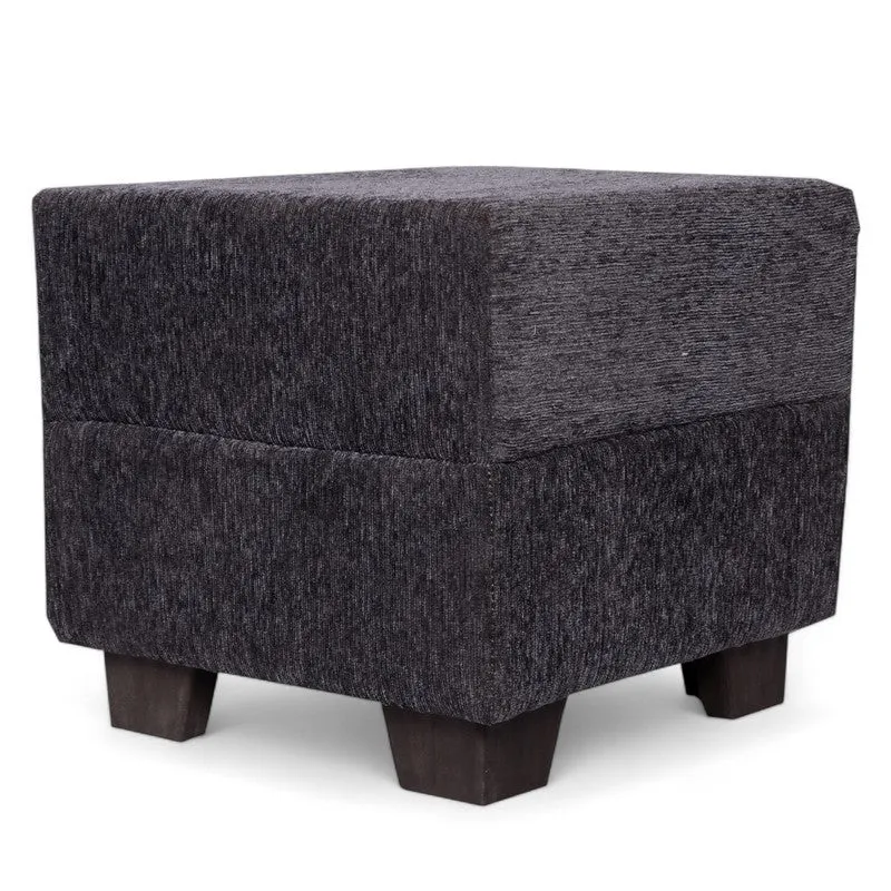 Krixon Pine Wood Pouffe (Grey) - Set Of Two media 4
