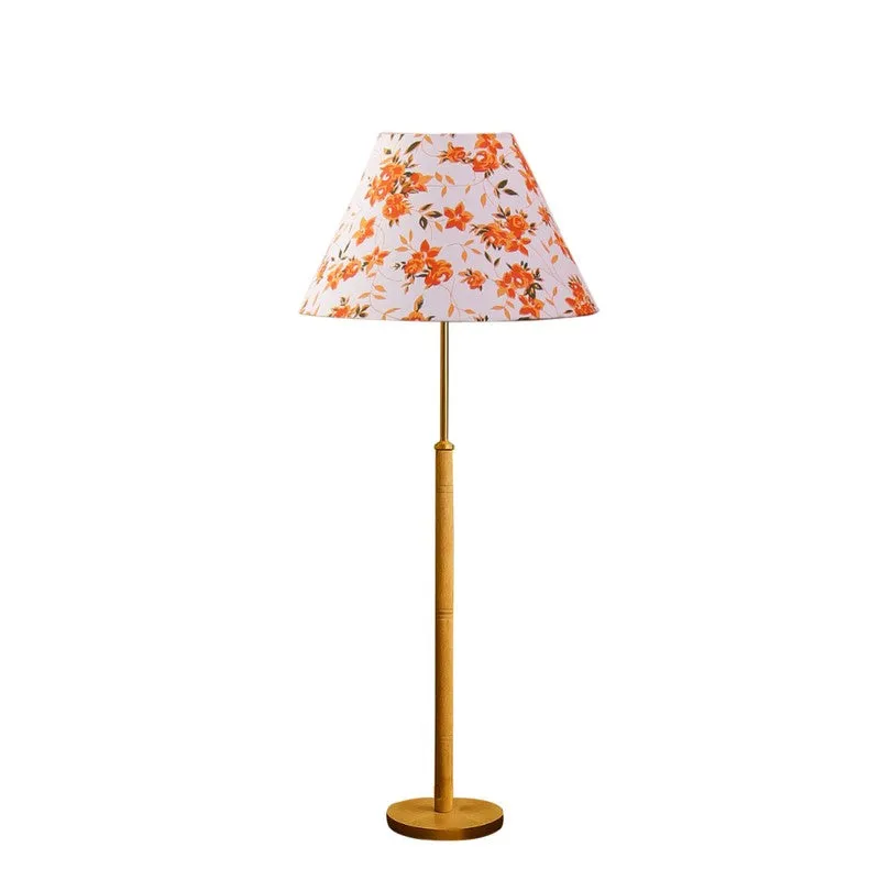 Retro Beam Wooden Floor Lamp - Orange media 4