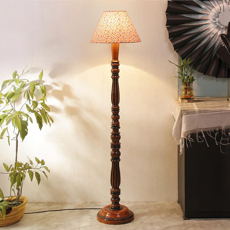 Color Splash Masiya Vintage Wooden Floor Lamp