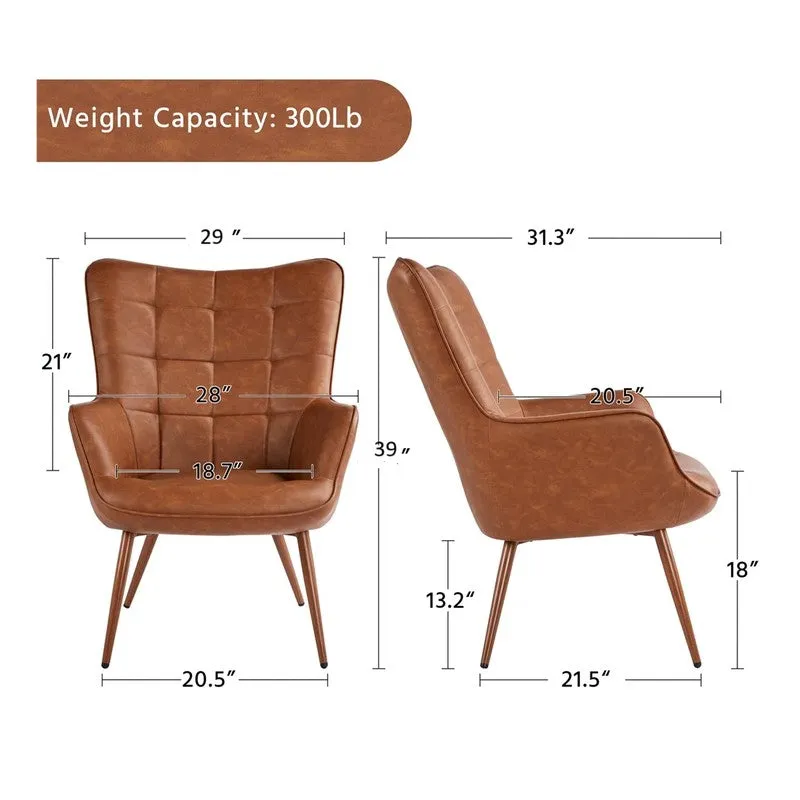 Cushora Neem Wood Accent Chair - Brown media 7