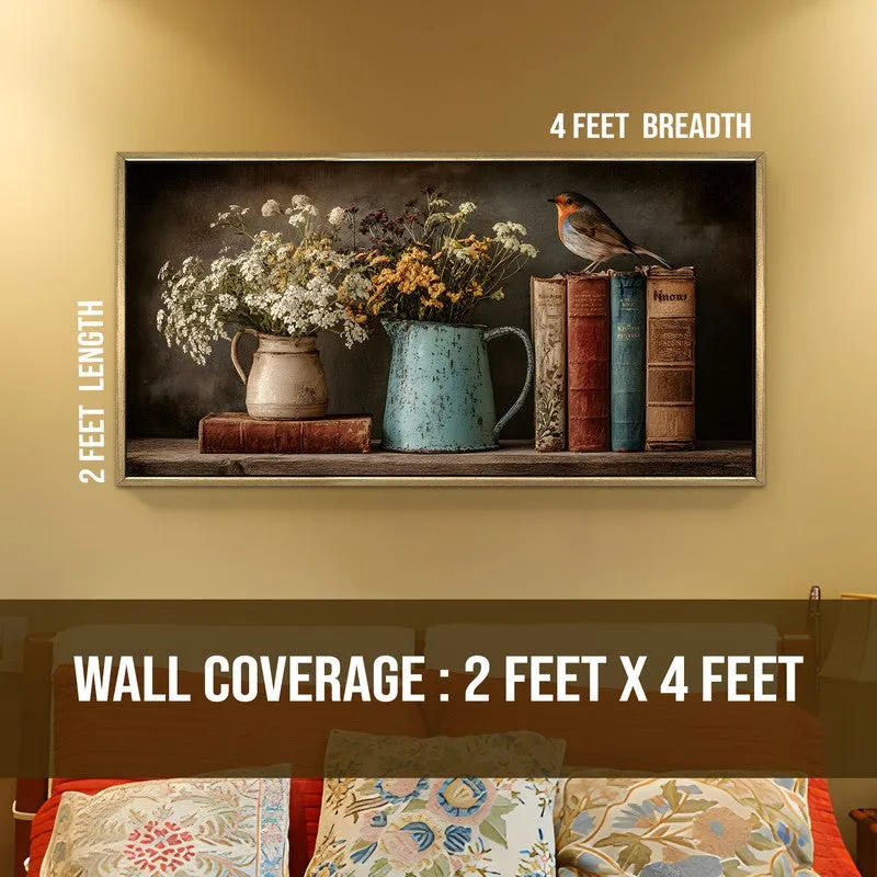 Timeless Perch Canvas Wall Painting With Frame media 8
