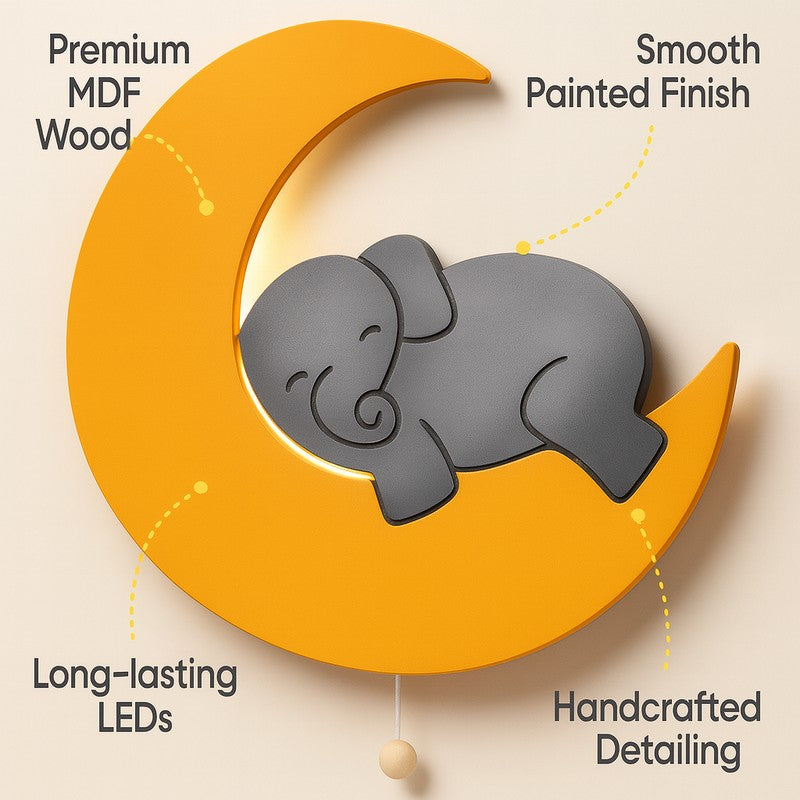 Serene Trunk Battery Operated MDF Wall Lamp - Orange media 6