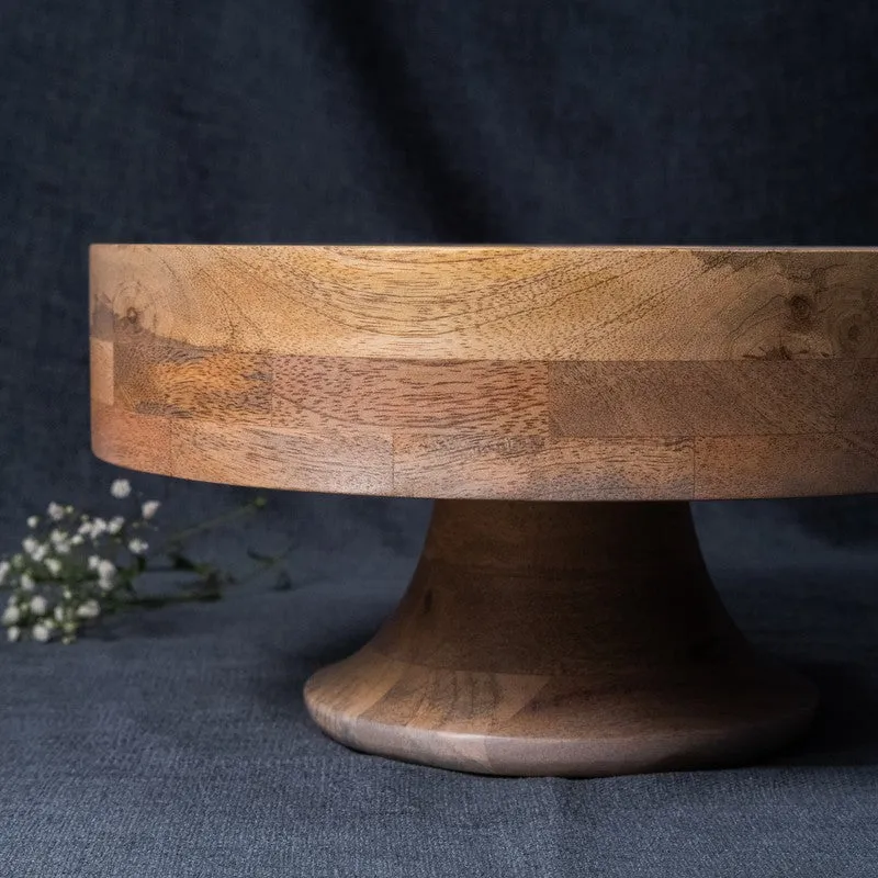 Lotus Petal Wooden Cake Stand media 7