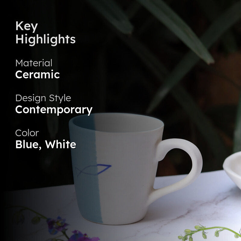 Clemente Ceramic Tea Cup (150 mL) media 2