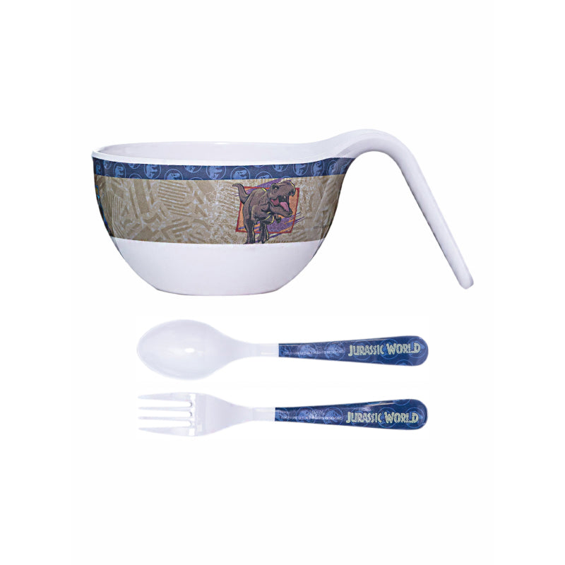 Servewell Dino Roar Kids Bowl With Spoons - 650 ML media 3