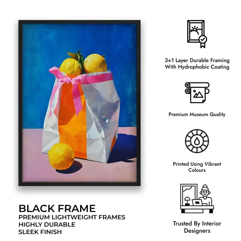 Luneth Canvas Wall Painting With Black Frame media 7