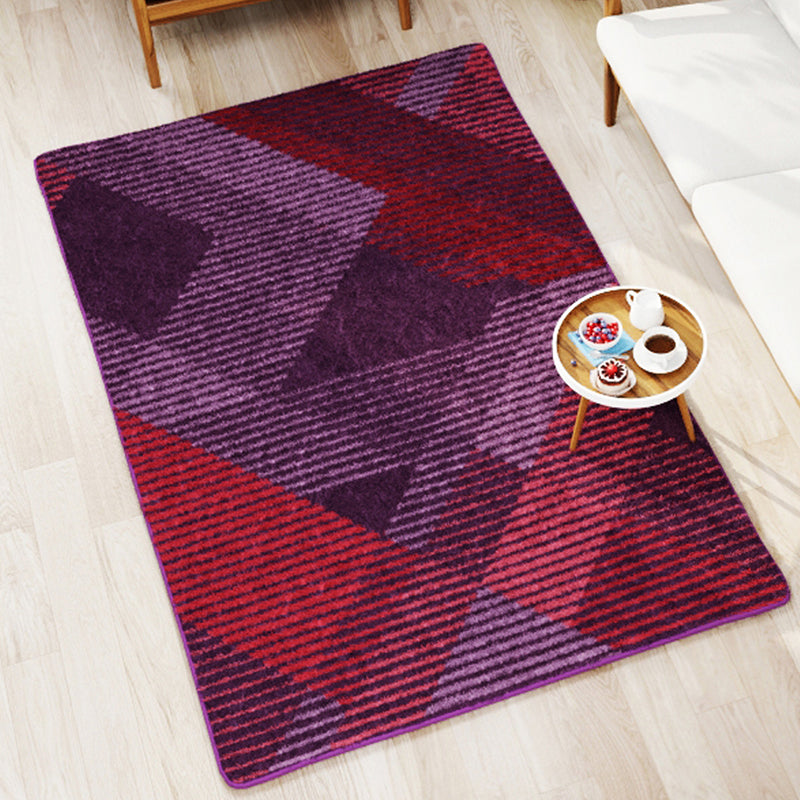 Calista Geometric Area Rug - Purple - Large