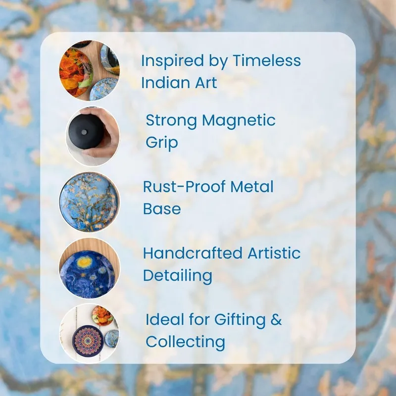 Van Gogh Fridge Magnets - Set Of Five media 4