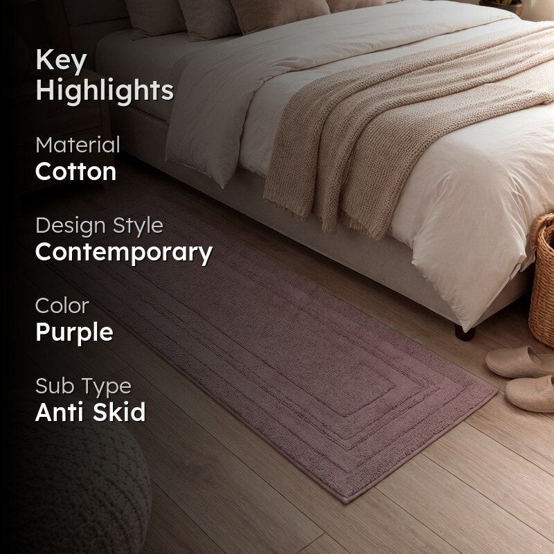 PureStep Cotton Runner Rug - Purple media 2
