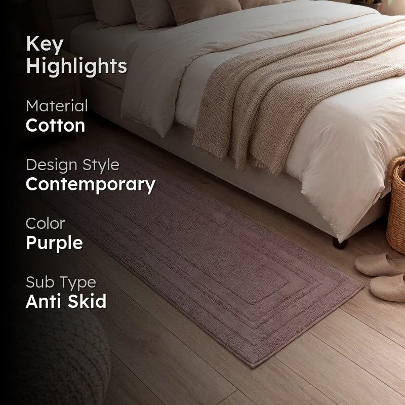 PureStep Cotton Runner Rug - Purple media 2