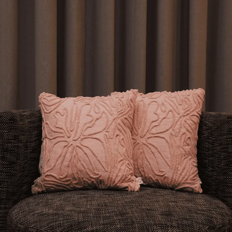 Plushie Petals Tufted Cushion Cover (Pale Pink) - Set Of Two media 4