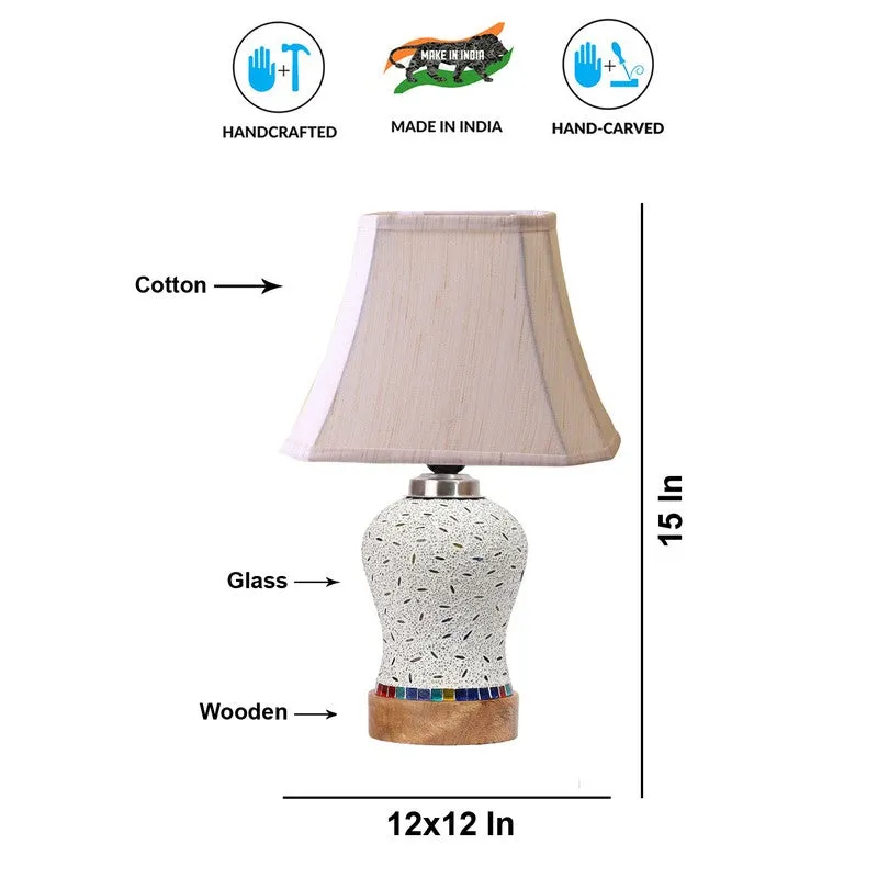 Nivora Square Wooden Table Lamp - Multicolor media 9