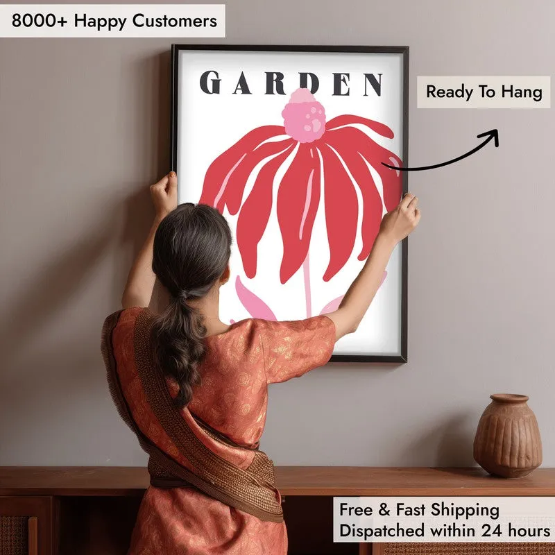 Blossom Garden Archival Canvas Wall Art - Black Frame media 6