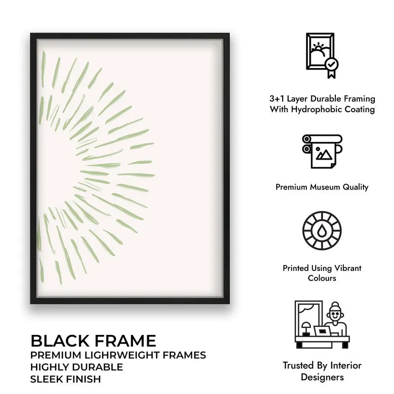 Gentle Aura Canvas Wall Painting With Black Frame media 8