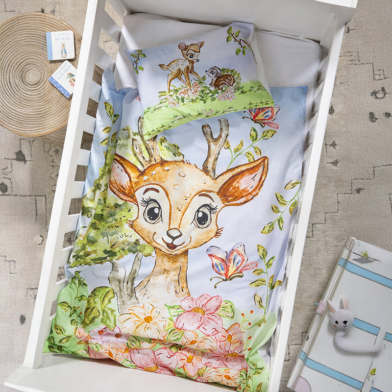 Bambi Dreams Egyptian Cotton Bedding Set (200 TC) - Three Piece Set