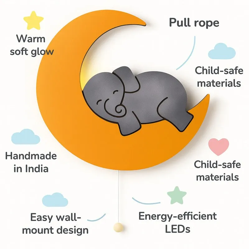 Serene Trunk Battery Operated MDF Wall Lamp - Orange media 8