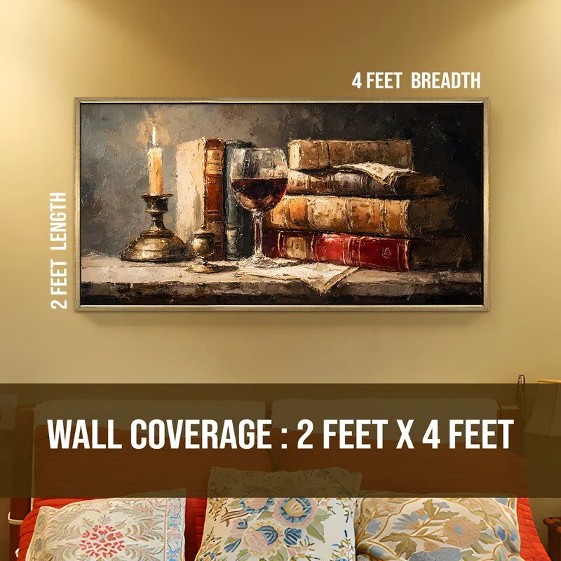 Flameveil Canvas Wall Painting With Frame media 8