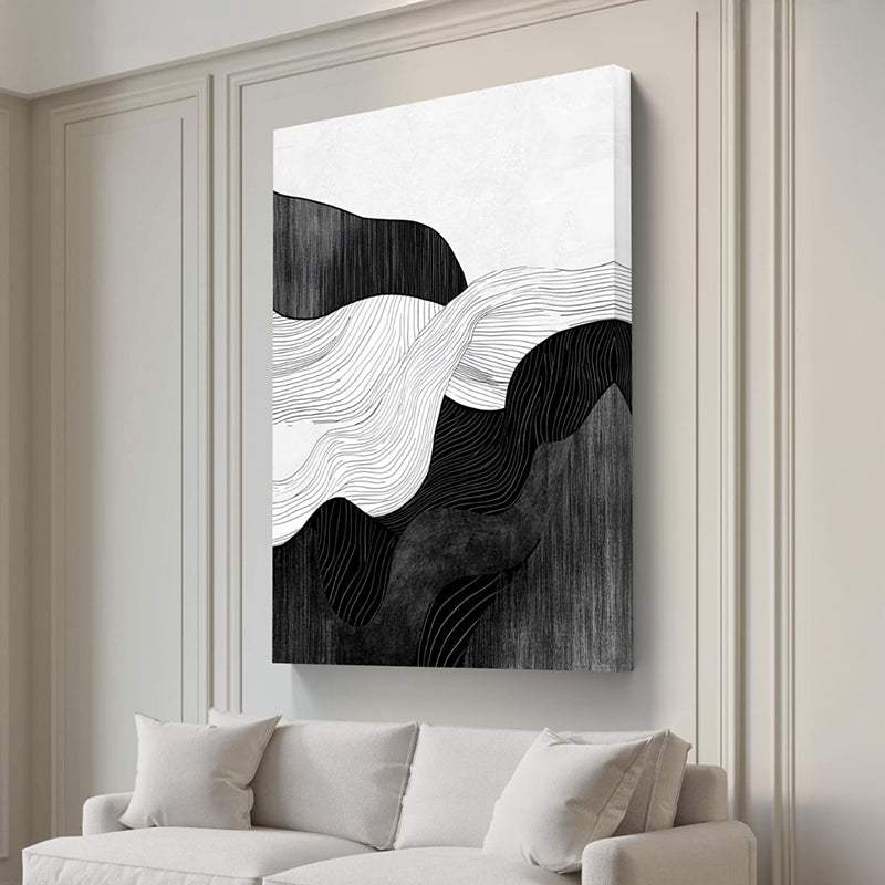 Ink Waves & Lines Wall Art