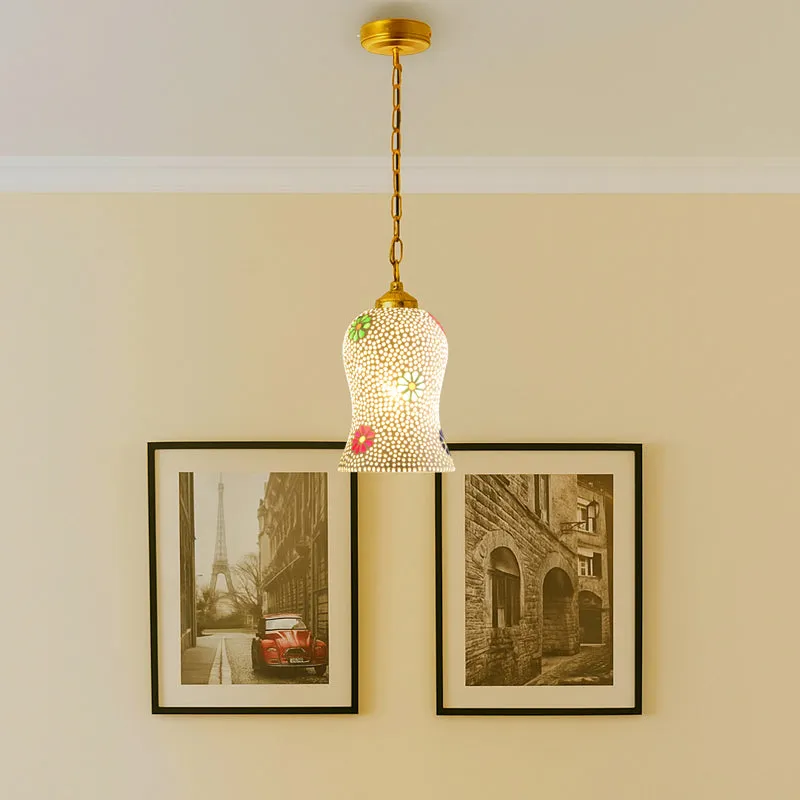 Mosaic Soft Glass Ceiling Lamp media 2