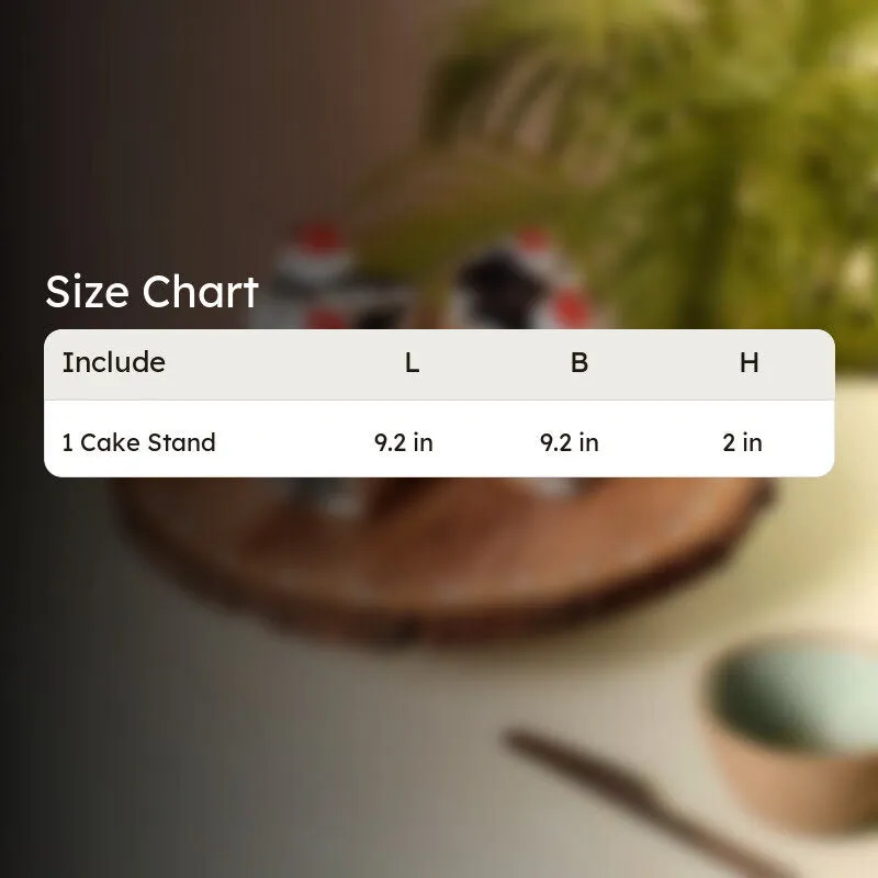 Valvric Mango Wood Cake Stand media 8