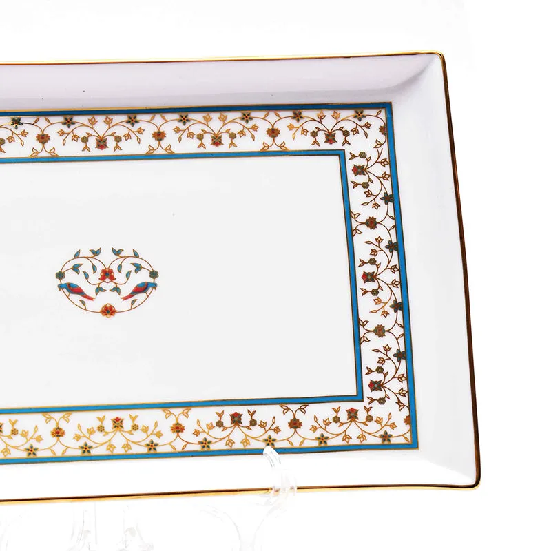 Gilded Mavi Tabletop Porcelain Platter media 3