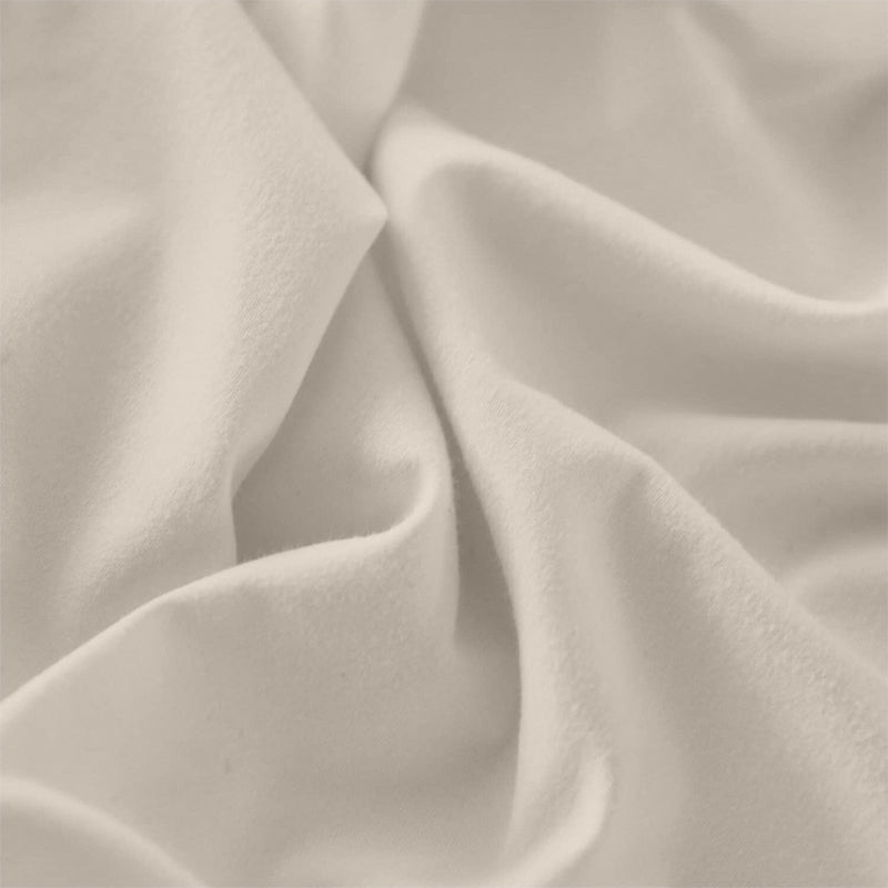 Evelyn 100% Cotton Satin Weave Bedding Set - Ivory - 400 TC media 3