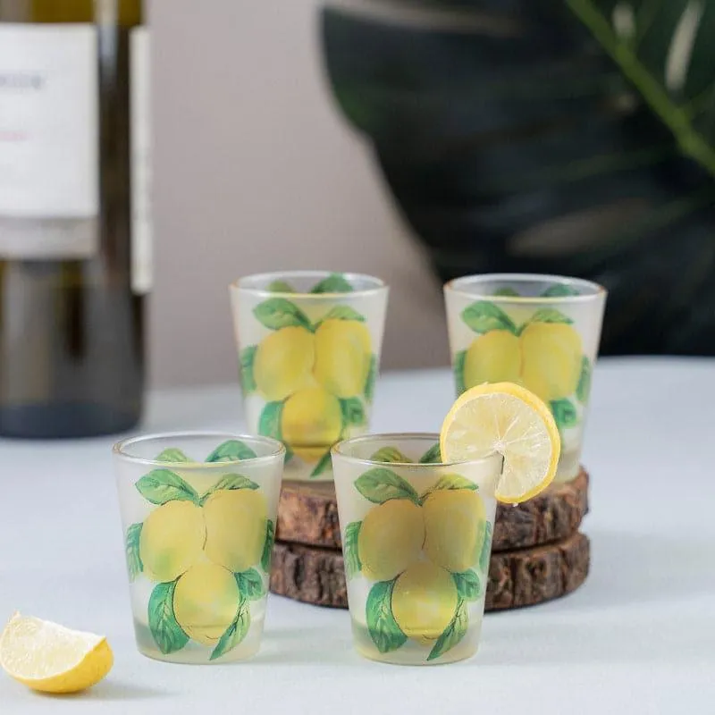 Lemon Fun Shot Glass (30 ml) - Set Of Four media 1