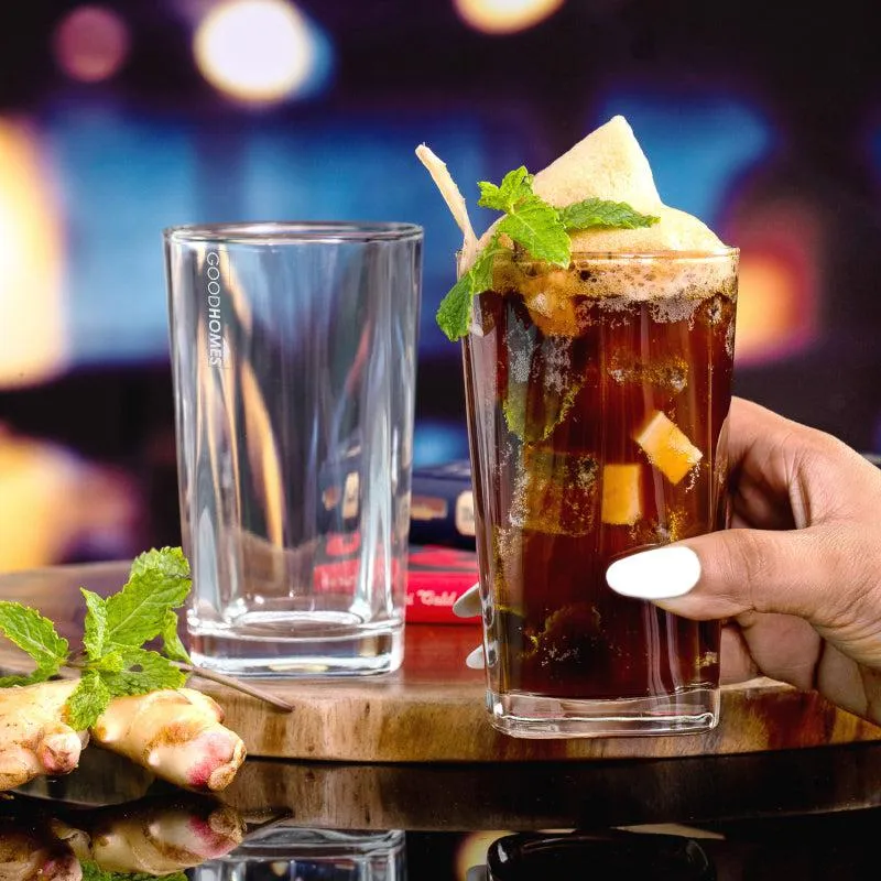 Jasmine Glass Tumbler (320 ML) - Set Of Six media 3