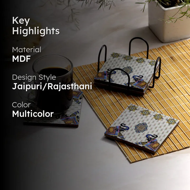 Dual Haathi Coaster - Five Piece Set media 2