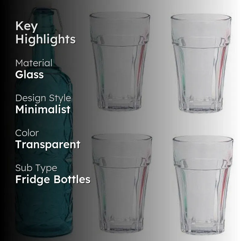 Slate 1000 mL Water Bottle With 150 mL Glasses - Five Piece Set media 2